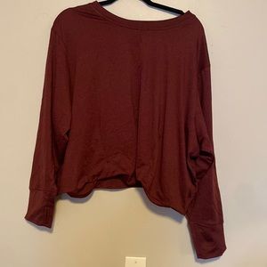 Maroon athletic top